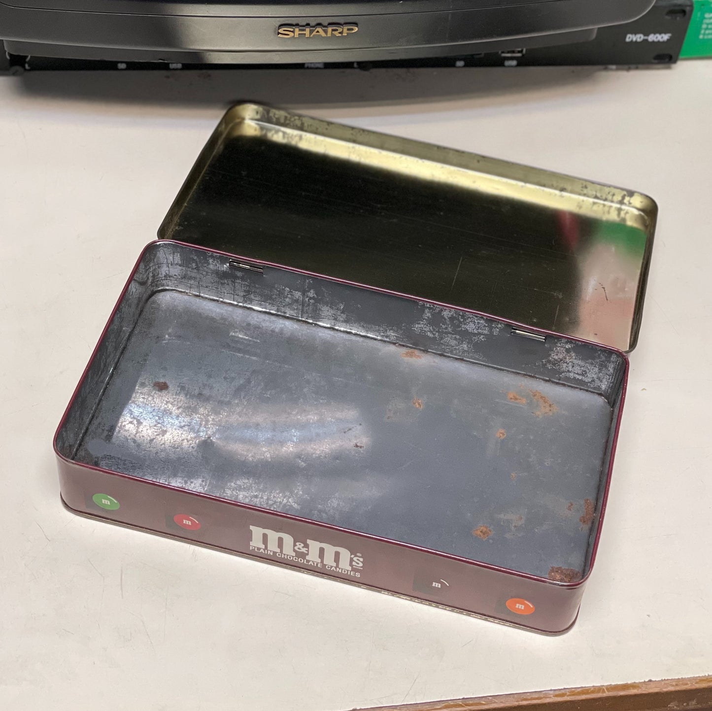 90年代港版M&M鐵盒