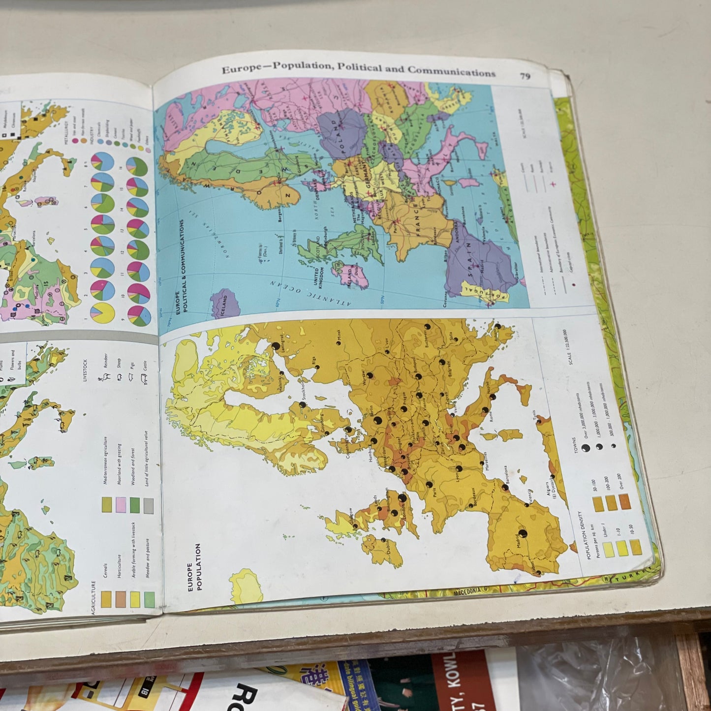 70年代 齡記 NEW SCHOOL ATLAS FOR HONG KONG