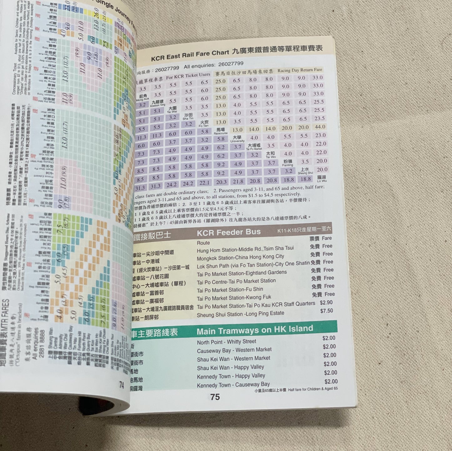 通用1998年 簡便乘車手冊