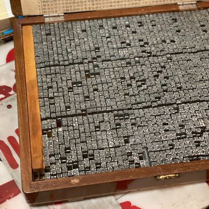 中文打字機 備用字粒一盆